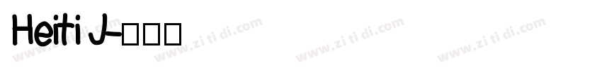 Heiti J字体转换